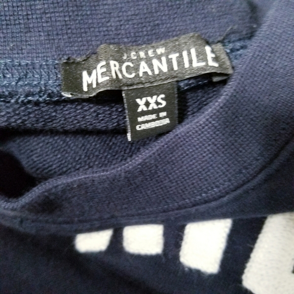 J. Crew Mercantile blue FRIDAY sweater top blouse XXS - Picture 6 of 6